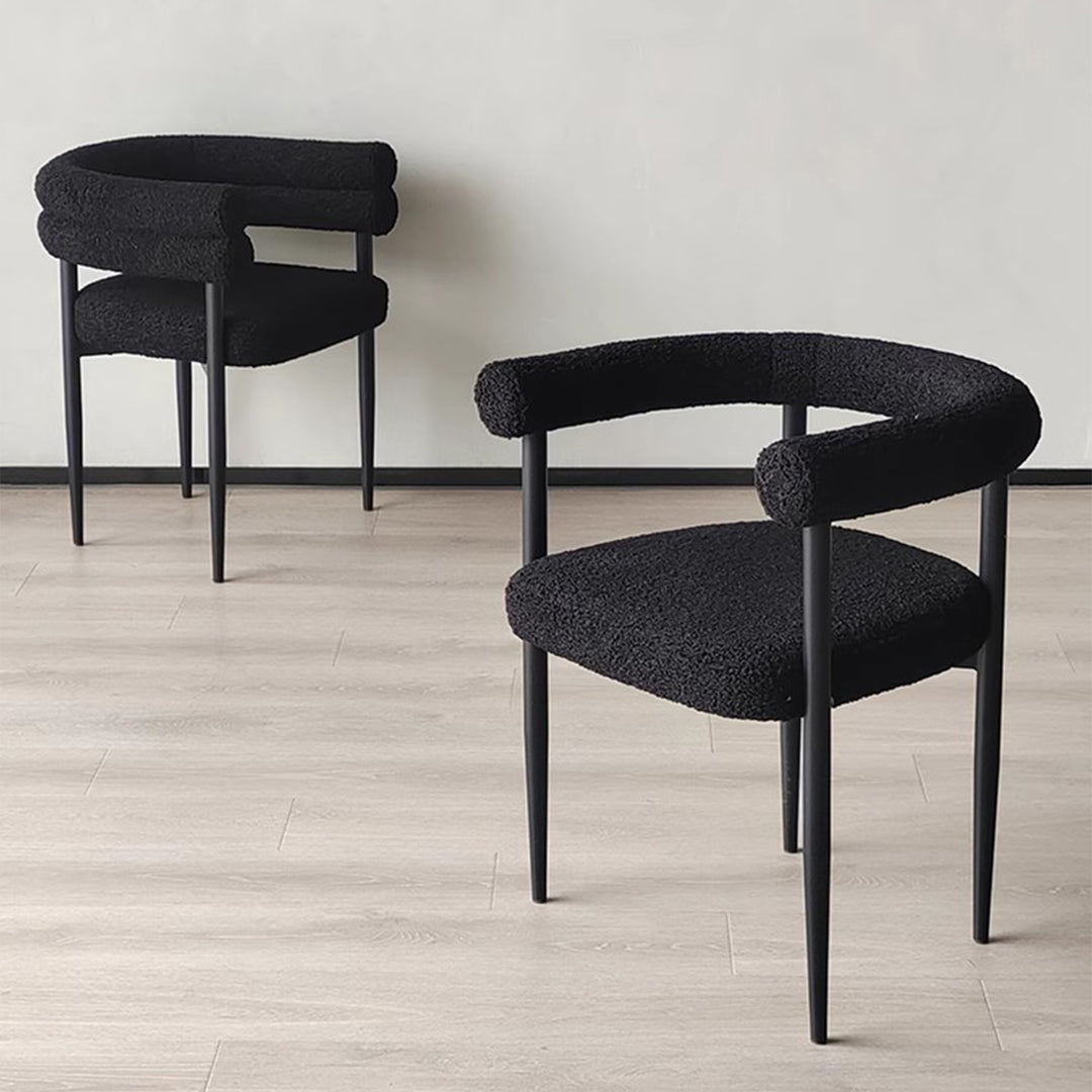MAS-2874 Masdio Modern Boucle Dining Chair