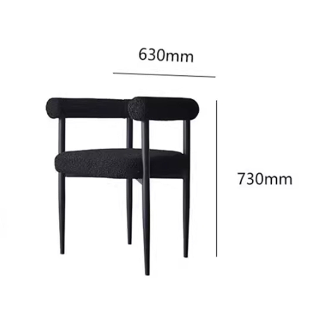 MAS-2874 Masdio Modern Boucle Dining Chair