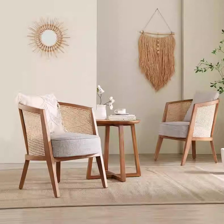 MAS-2875 Masdio Rustic Rattan Dining Chair