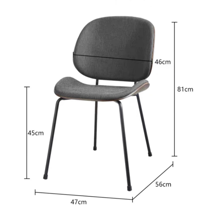 MAS-2877 Masdio Modern Fabric Dining Chair
