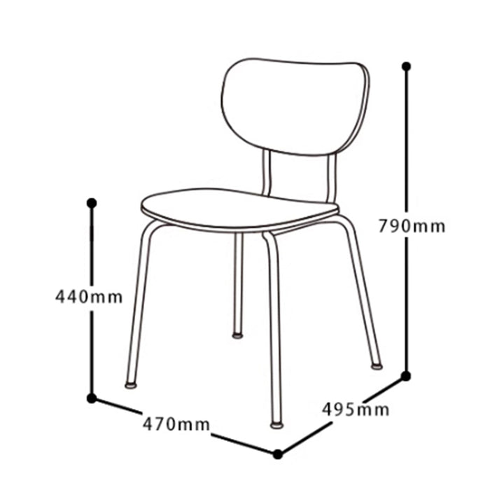 MAS-2889 Masdio Modern Suede Dining Chair