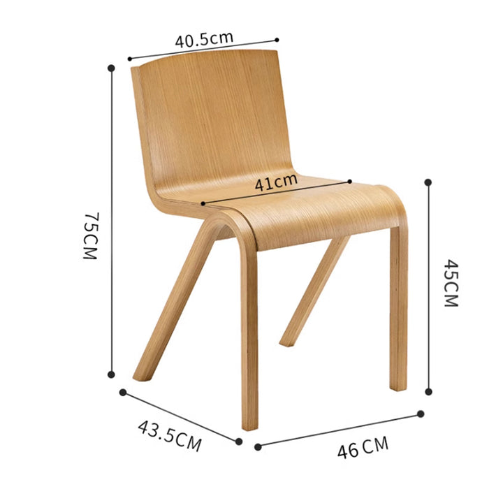 MAS-2890 Masdio Japandi Solid Wood Dining Chair