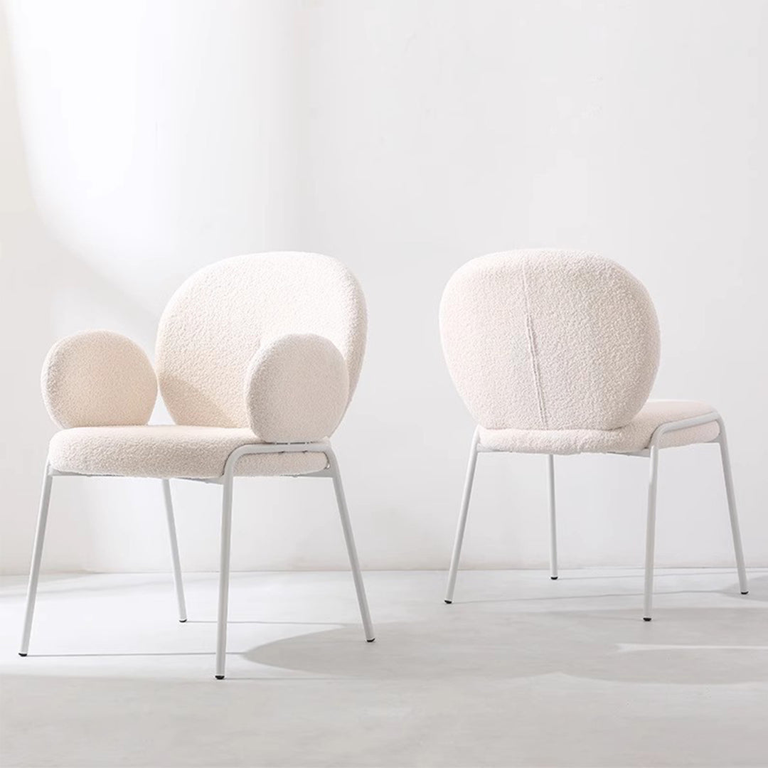 MAS-2891 Masdio Modern Boucle Dining Chair