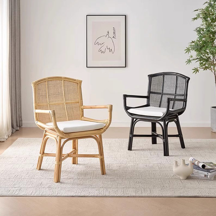 MAS-2893 Masdio Rustic Rattan Dining Chair