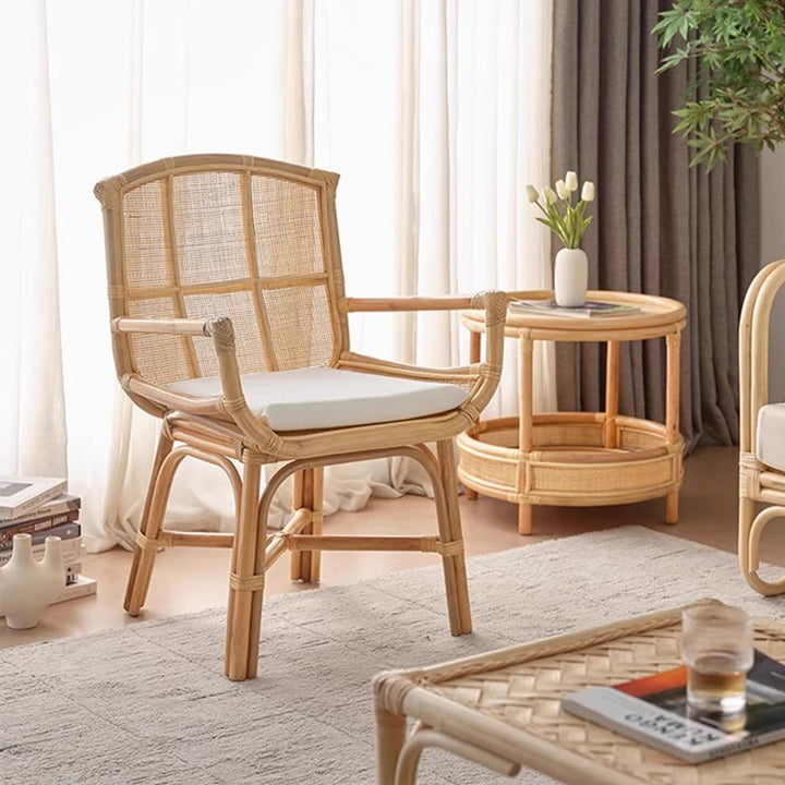 MAS-2893 Masdio Rustic Rattan Dining Chair