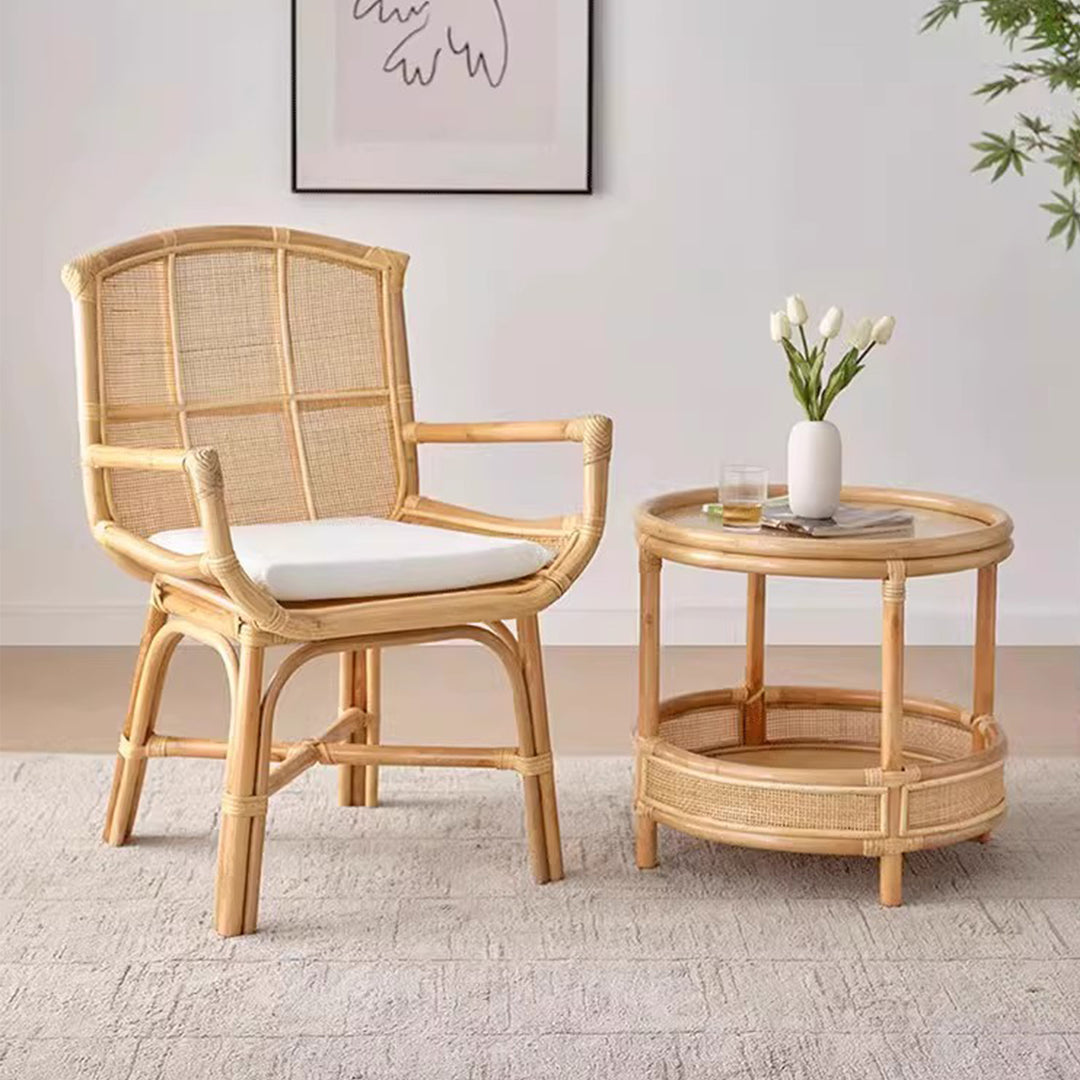 MAS-2893 Masdio Rustic Rattan Dining Chair