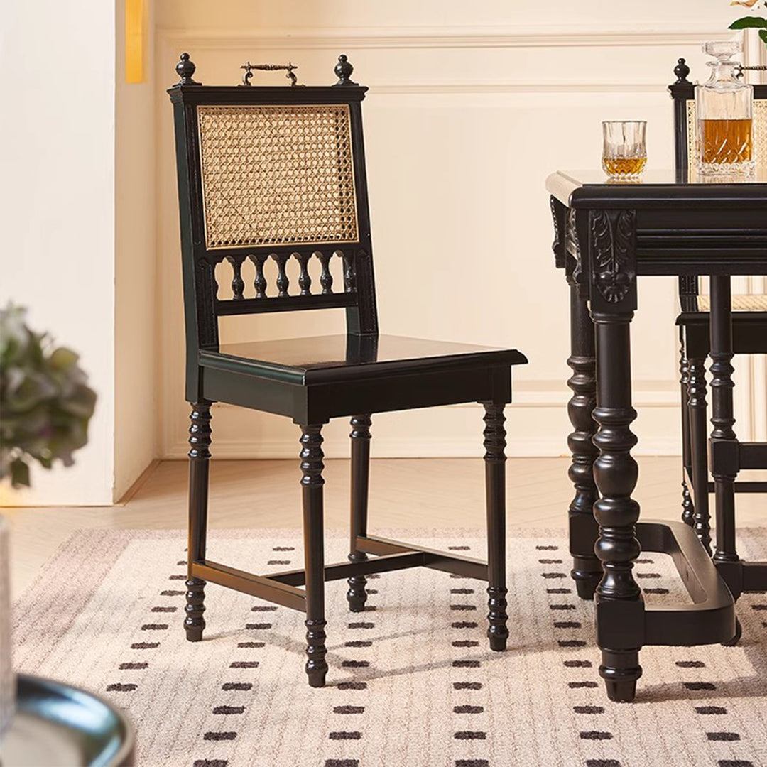 MAS-2895 Masdio Mid-Century Rattan Dining Chair