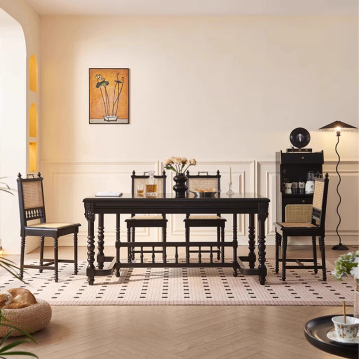 MAS-2895 Masdio Mid-Century Rattan Dining Chair