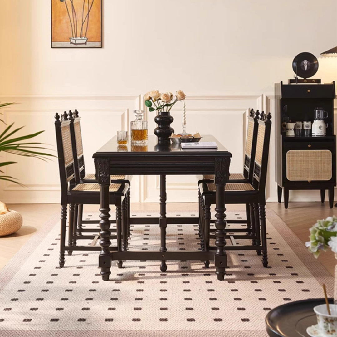 MAS-2895 Masdio Mid-Century Rattan Dining Chair