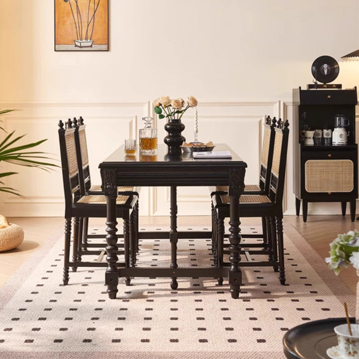 MAS-2895 Masdio Mid-Century Rattan Dining Chair