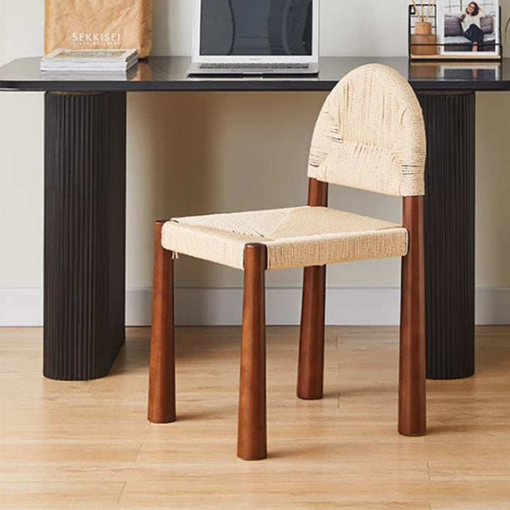 MAS-2897 Masdio Japandi Solid Wood Dining Chair