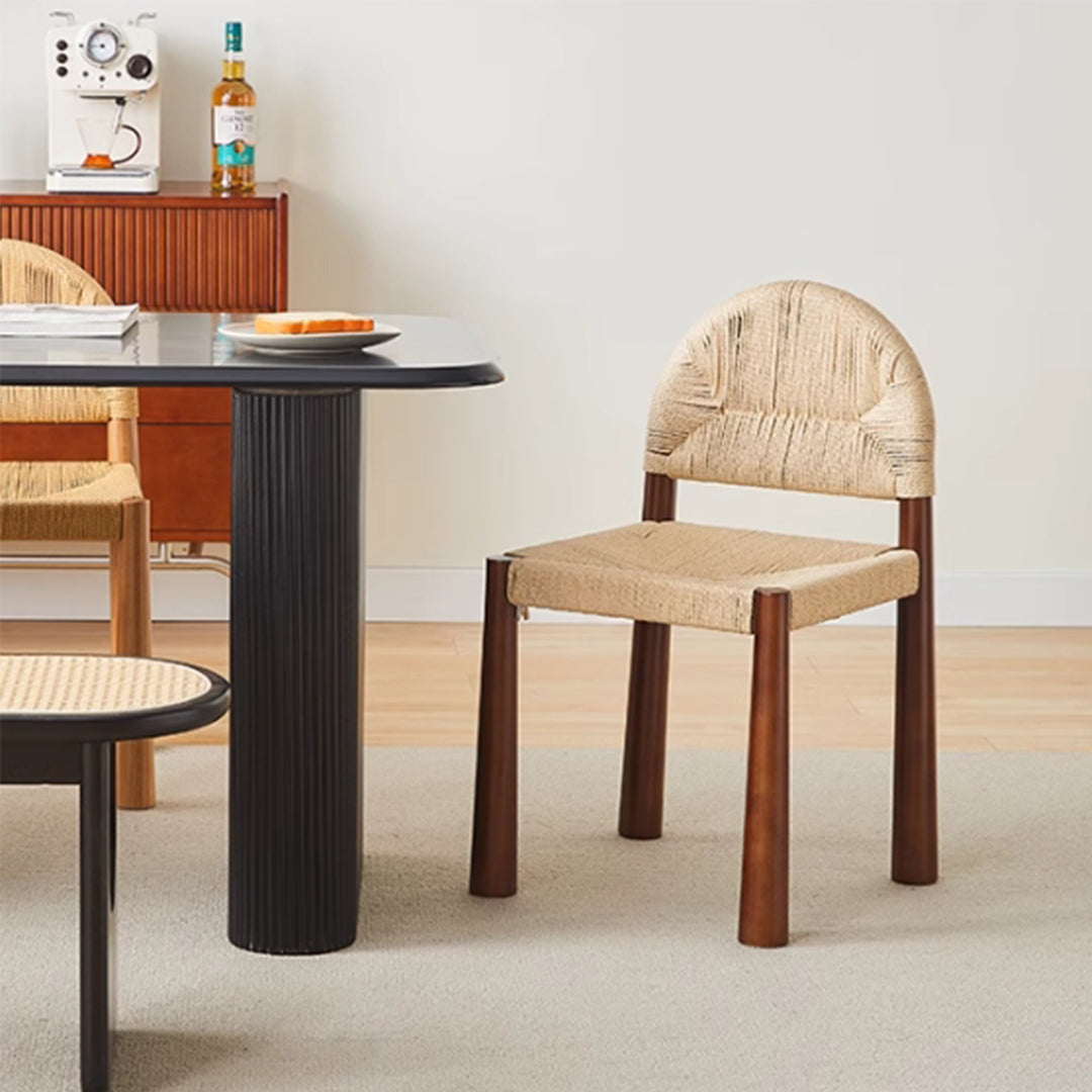 MAS-2897 Masdio Japandi Solid Wood Dining Chair