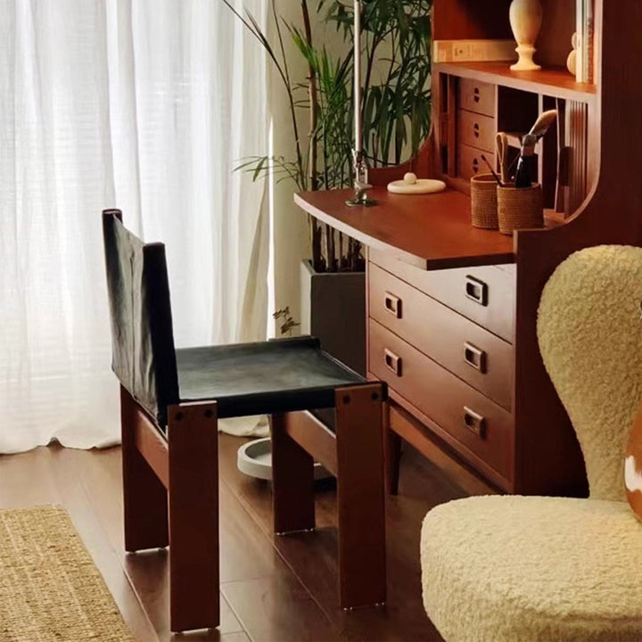 MAS-2905 Masdio Rustic Solid Wood Dining Chair