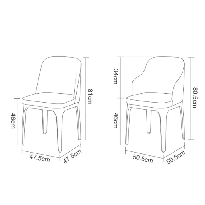 MAS-2942 Masdio Leather Dining Chair