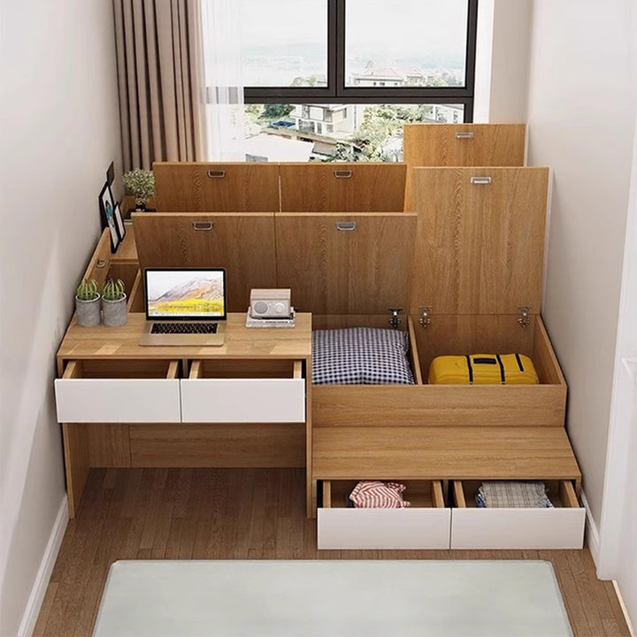 MAS-2962 Masdio Modern Storage Bed & Study Table
