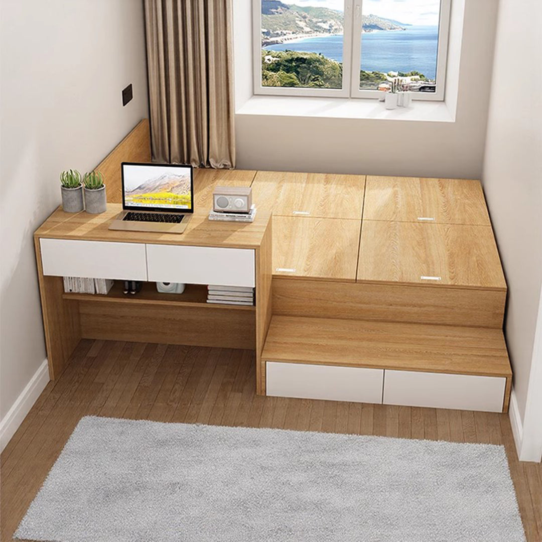 MAS-2962 Masdio Modern Storage Bed & Study Table