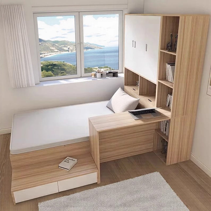 MAS-2962 Masdio Modern Storage Bed & Study Table