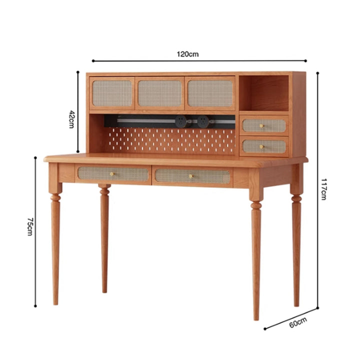 MAS-2978 Masdio Japandi Solid Wood Study Table