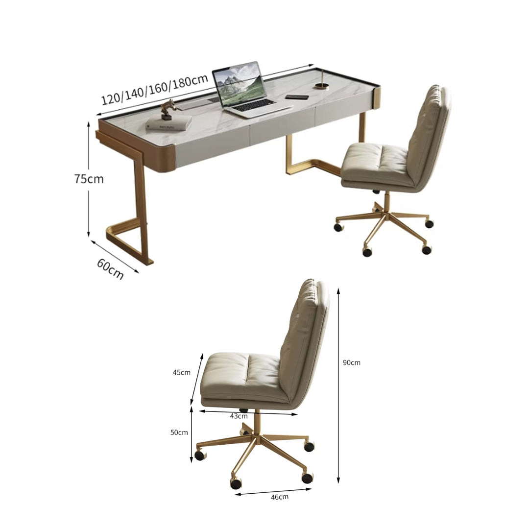 MAS-2982 Masdio Modern Sintered Stone Work Desk