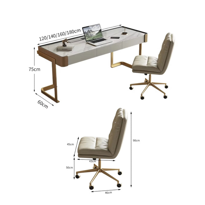 MAS-2982 Masdio Modern Sintered Stone Work Desk