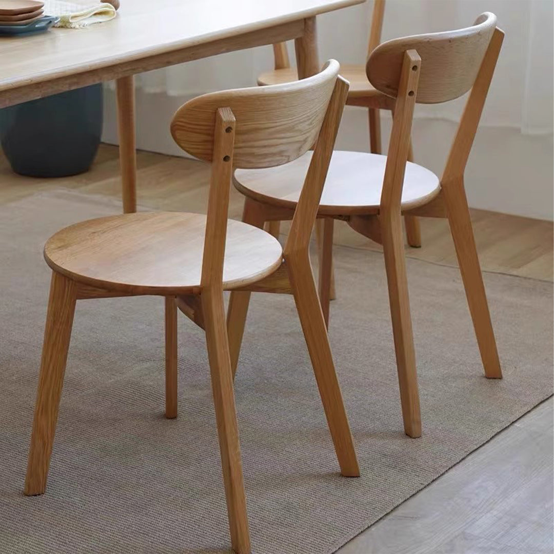 MAS-2985 Masdio Rustic Solid Wood Dining Chair