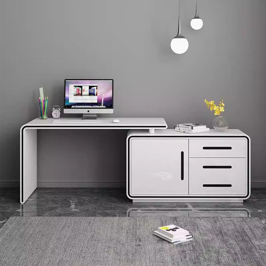 MAS-2986 Masdio Modern Study Table & Shelf