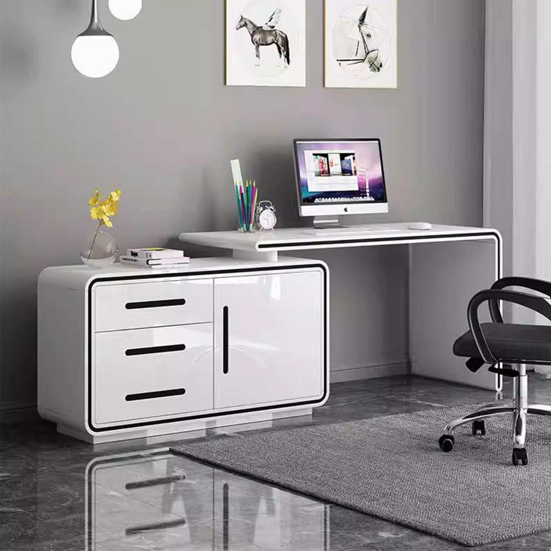 MAS-2986 Masdio Modern Study Table & Shelf