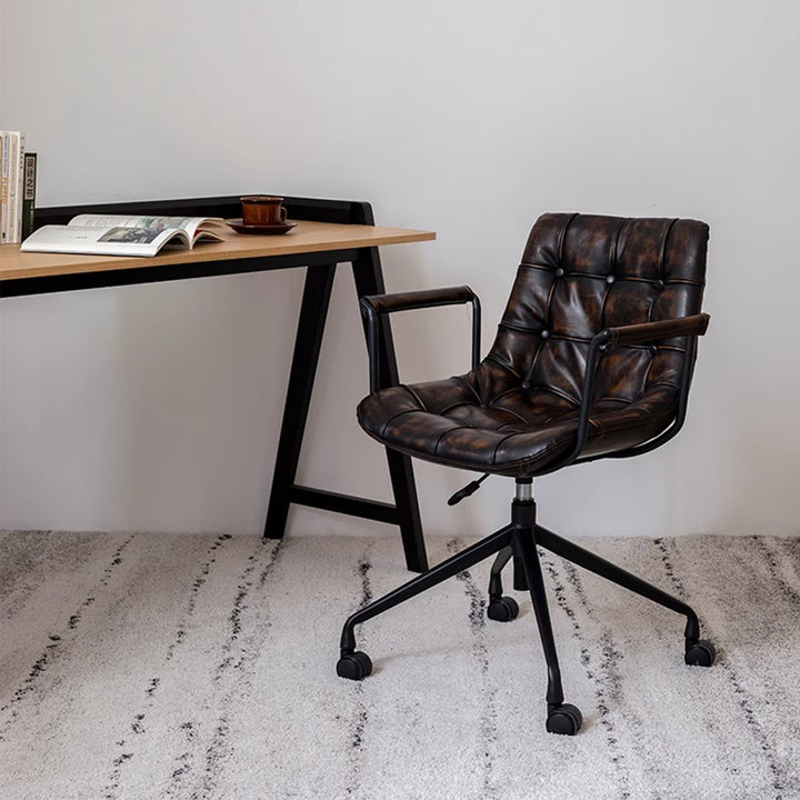 MAS-3001 Masdio Industrial Leather Swivel Office Chair