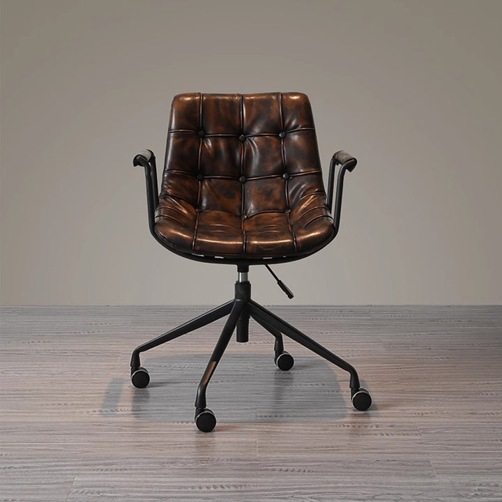 MAS-3001 Masdio Industrial Leather Swivel Office Chair
