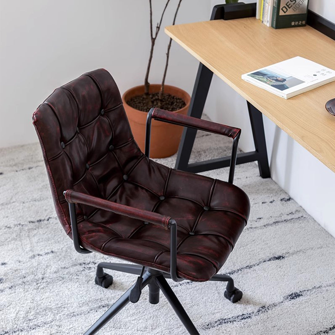 MAS-3001 Masdio Industrial Leather Swivel Office Chair