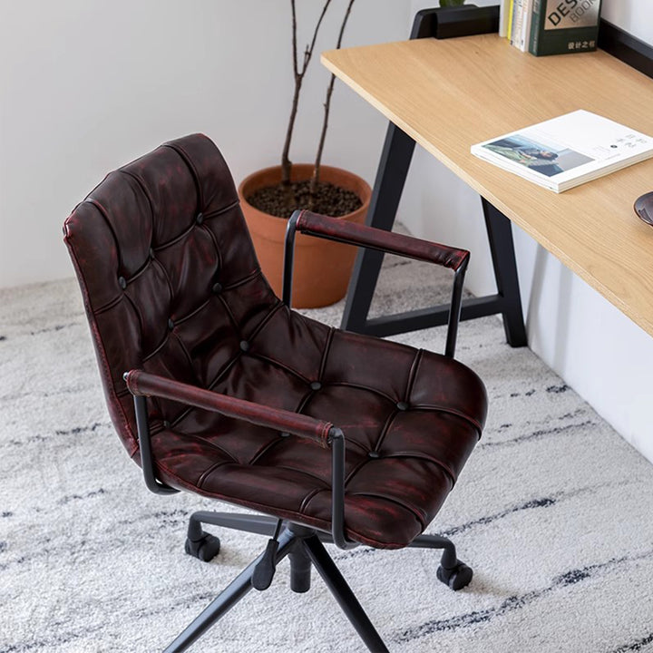 MAS-3001 Masdio Industrial Leather Swivel Office Chair