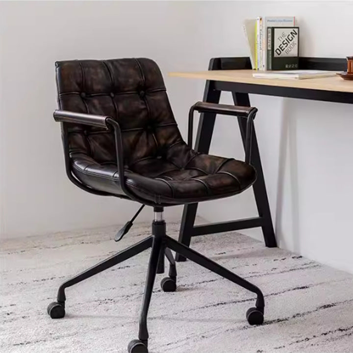 MAS-3001 Masdio Industrial Leather Swivel Office Chair