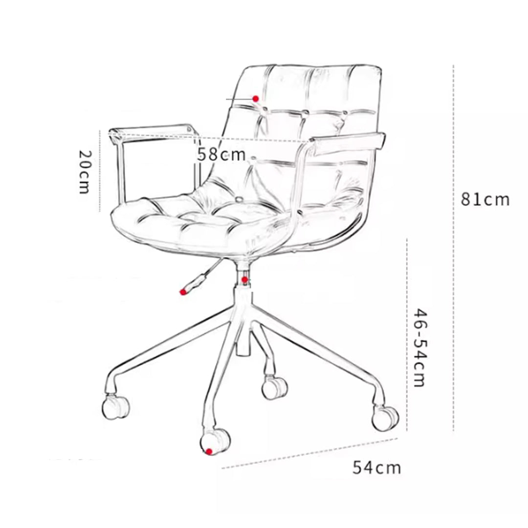 MAS-3001 Masdio Industrial Leather Swivel Office Chair