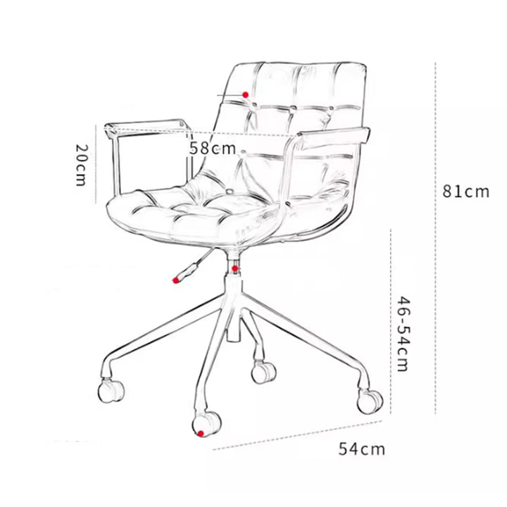 MAS-3001 Masdio Industrial Leather Swivel Office Chair