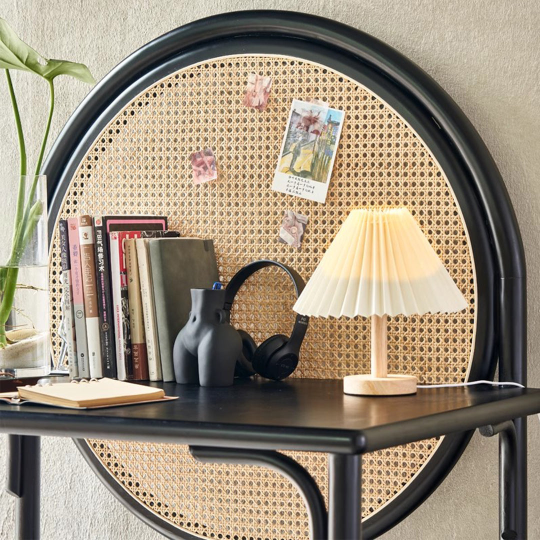 MAS-3005 Masdio Japandi Rattan Study Table