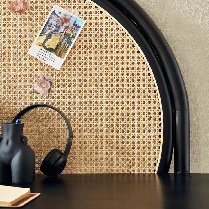 MAS-3005 Masdio Japandi Rattan Study Table