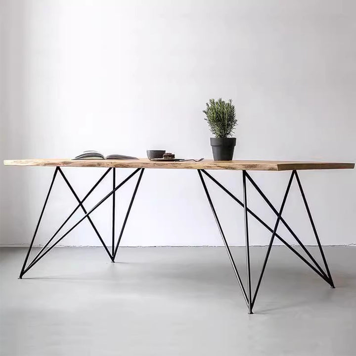 MAS-3023 Masdio Wooden Wire Frame Dining Office Table