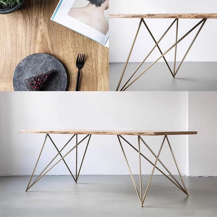 MAS-3023 Masdio Wooden Wire Frame Dining Office Table