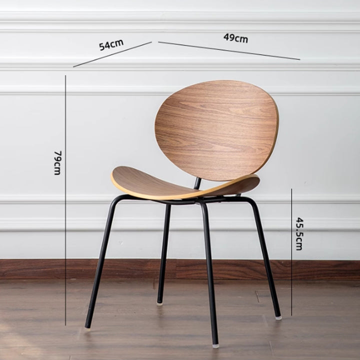 MAS-3034 Masdio Wood Clad Designer Dining Chair