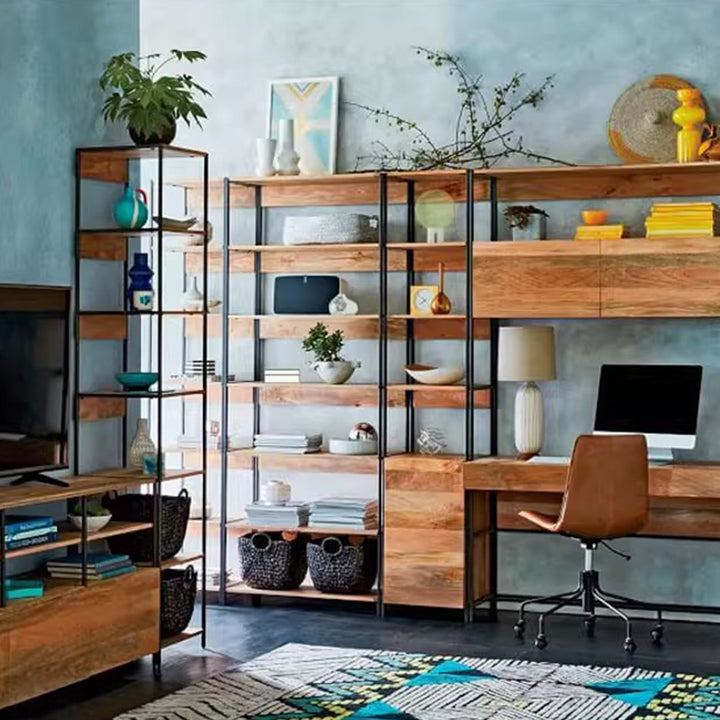 MAS-3036 Masdio Industrial Solid Oak Shelf