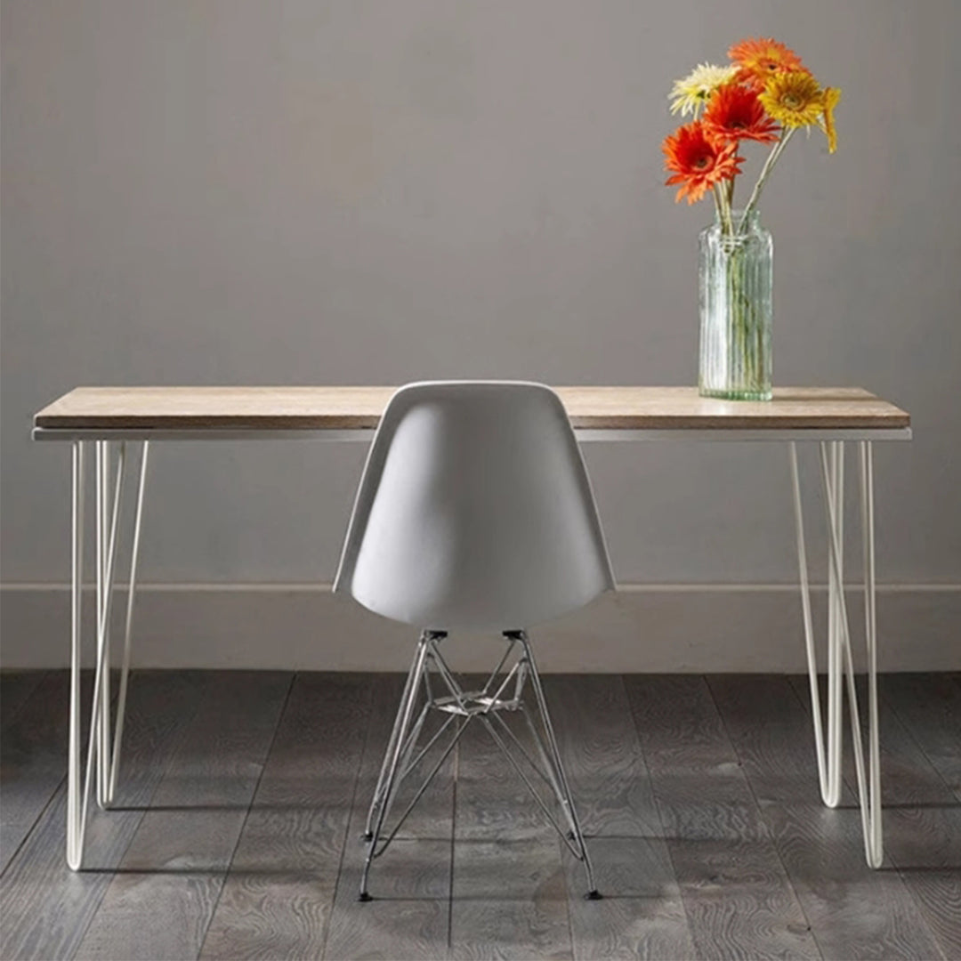 MAS-3038 Masdio Modern Industrial Solid Wood Slim Study Table