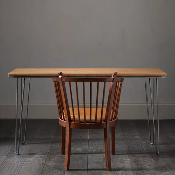 MAS-3038 Masdio Modern Industrial Solid Wood Slim Study Table