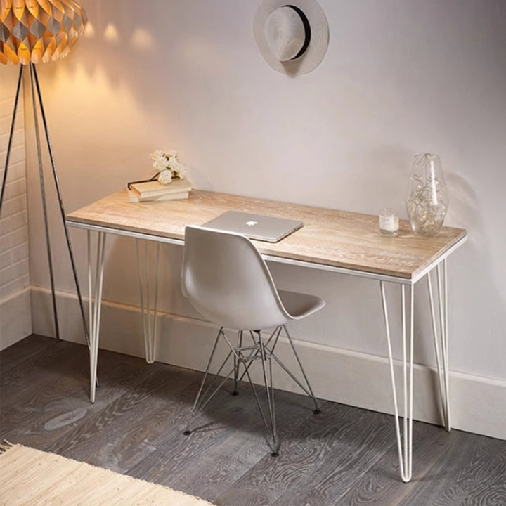 MAS-3038 Masdio Modern Industrial Solid Wood Slim Study Table