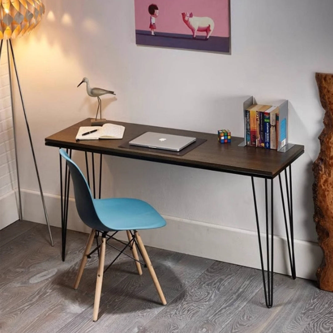 MAS-3038 Masdio Modern Industrial Solid Wood Slim Study Table