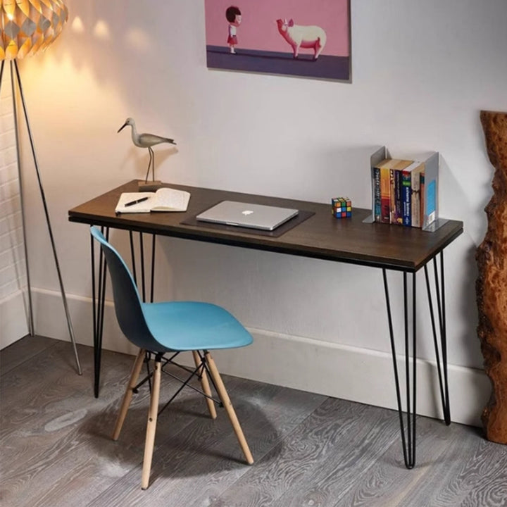 MAS-3038 Masdio Modern Industrial Solid Wood Slim Study Table