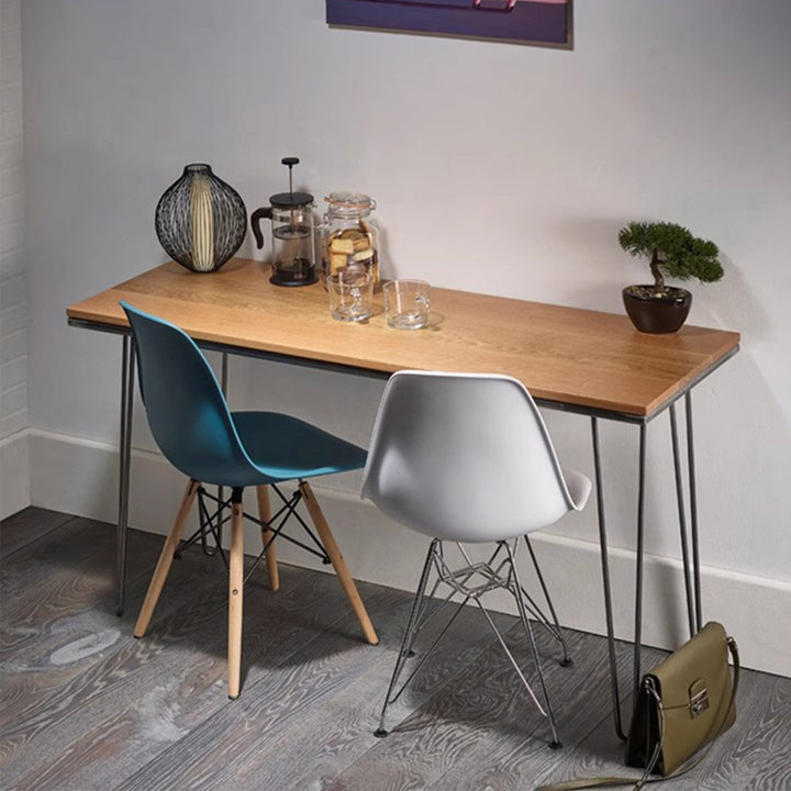 MAS-3038 Masdio Modern Industrial Solid Wood Slim Study Table