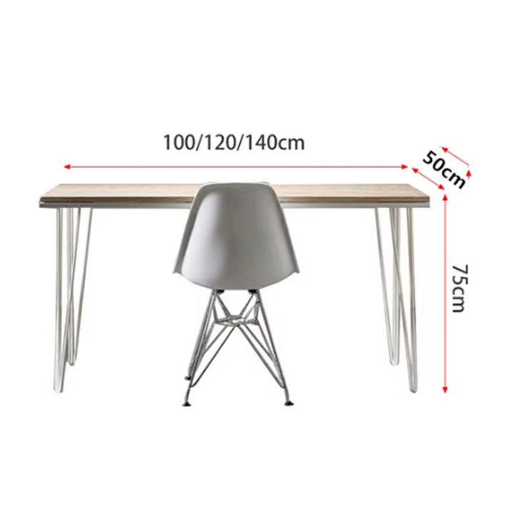 MAS-3038 Masdio Modern Industrial Solid Wood Slim Study Table