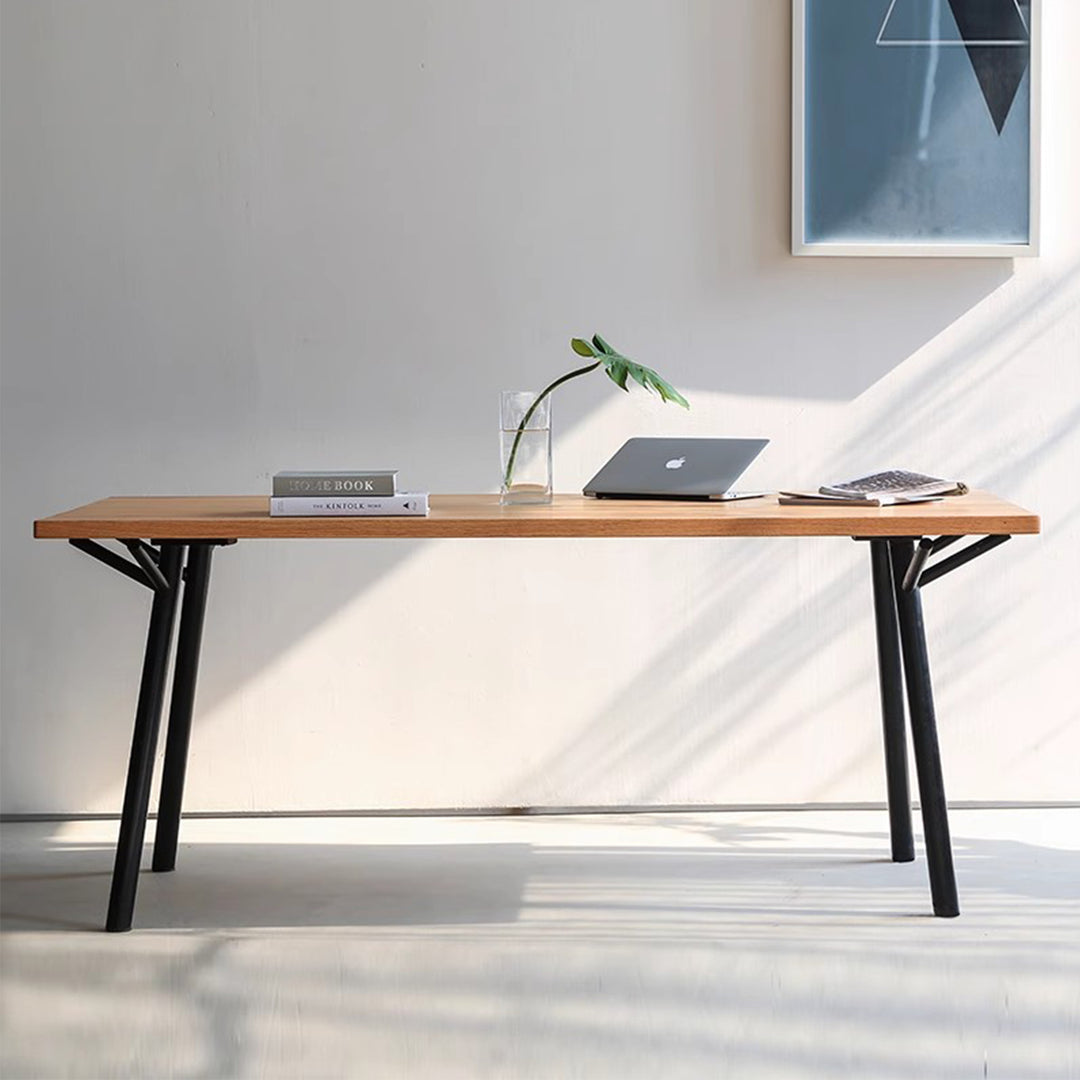 MAS-3041 Masdio Modern Industrial Solid Wood Study Table
