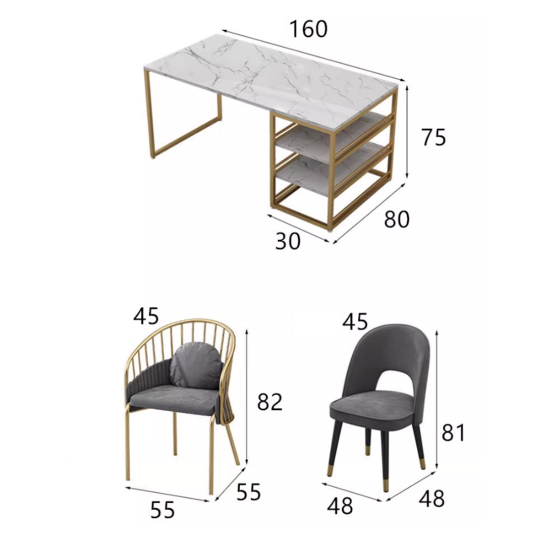 MAS-3051 Masdio Modern Marble Study Table