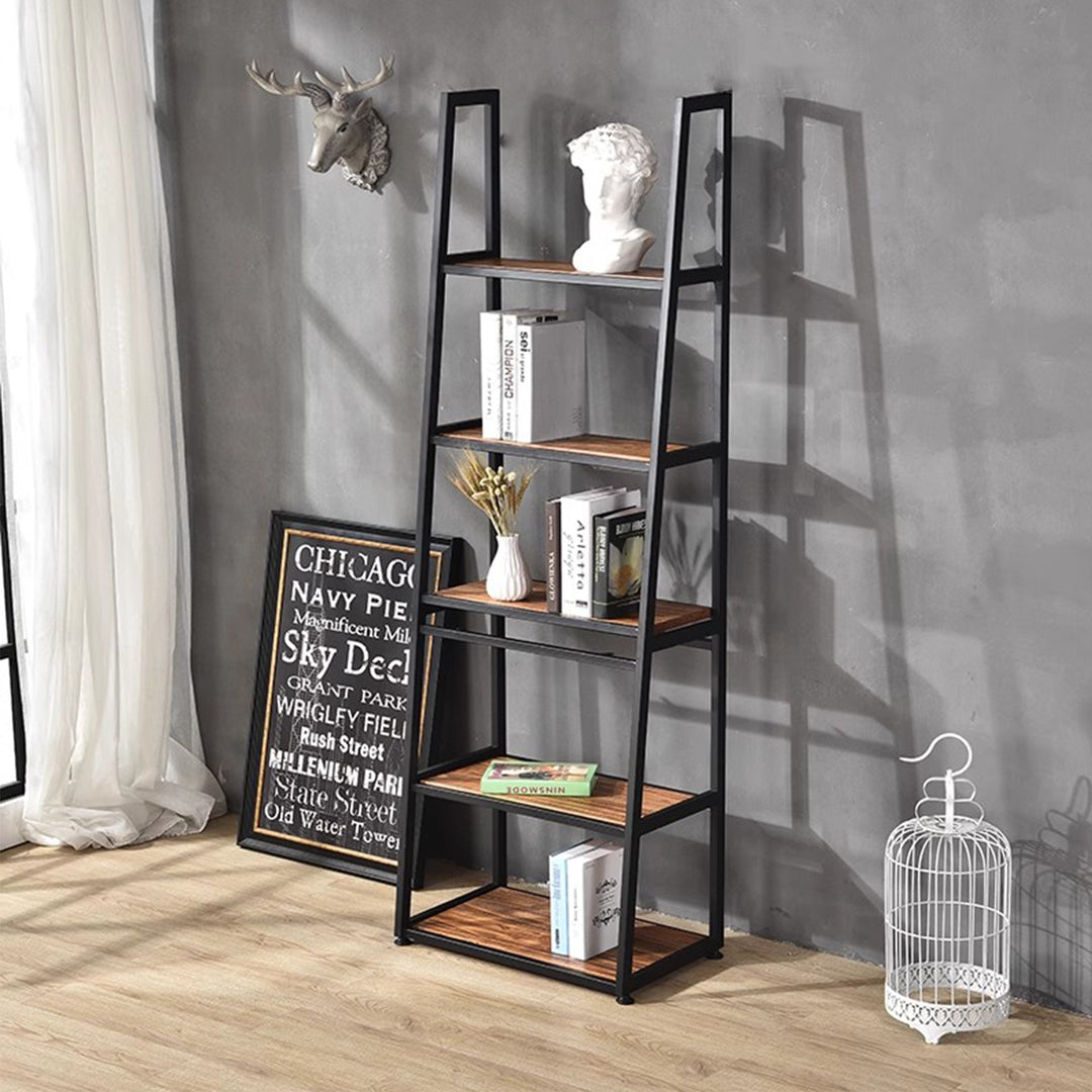 MAS-3053 Masdio Solid Wood Study Table with Ladder Shelf